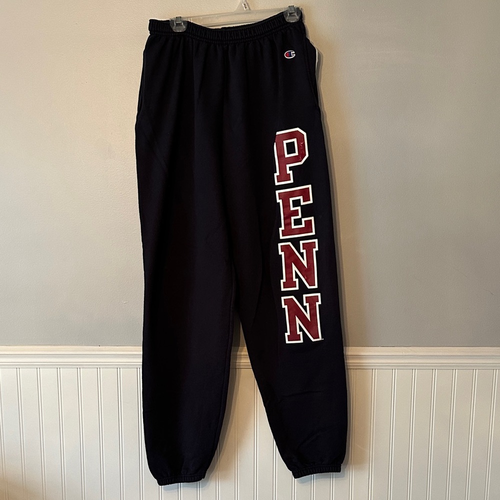 Champion Navy Penn Logo Men's Sweatpants